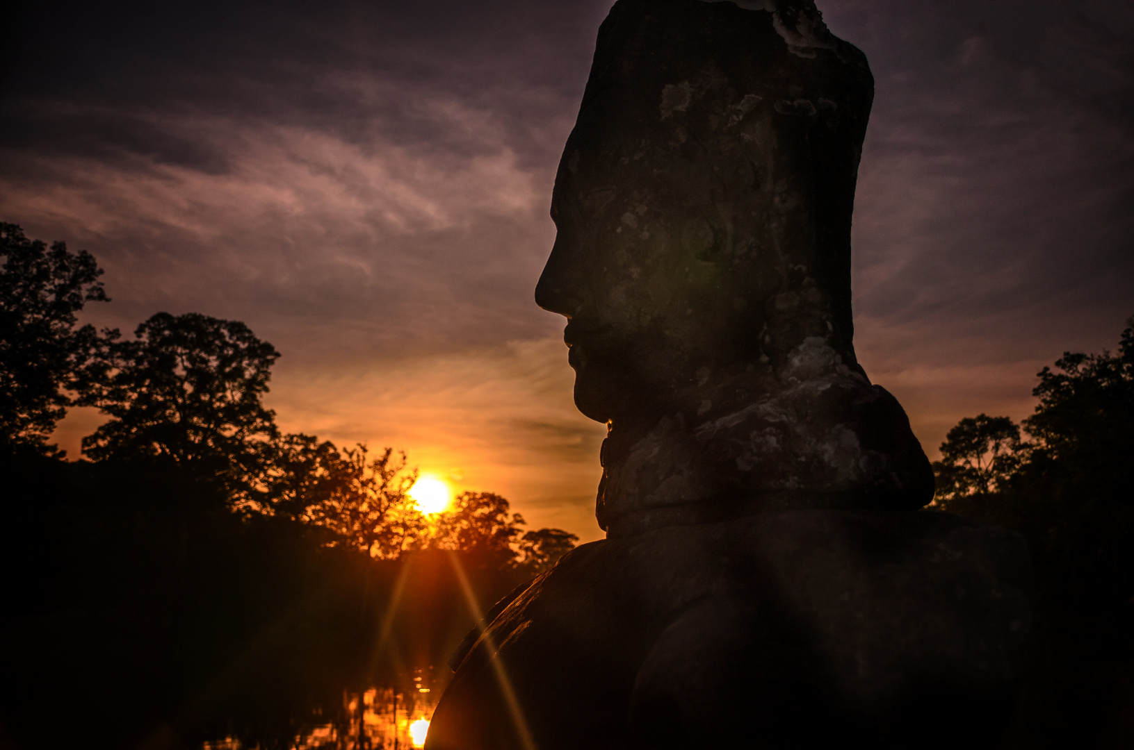 Dämmerung in Angkor