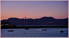 Dämmerung in der San Francisco Bay