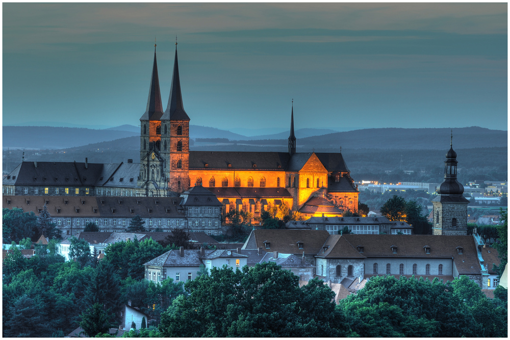 Dämmerung über Bamberg