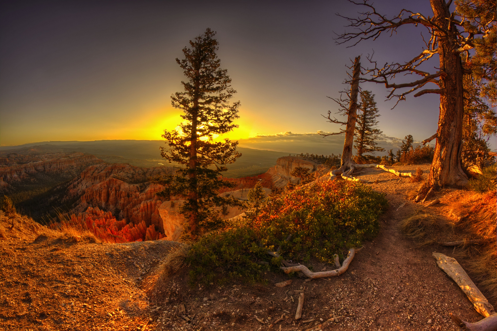 Dämmerung über Bryce Canyon