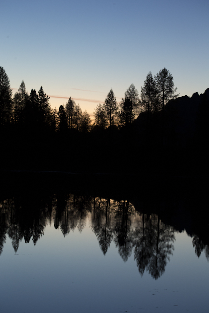 Dämmerung über den Lago de Federa