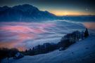 Dämmerung über Sargans von David Kaplan 