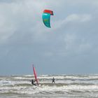 Dänemark 2015, Rømø, Wind- und Kitesurfer