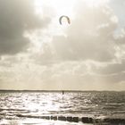 Dänemark 2015, Rømø, Wind- und Kitesurfer