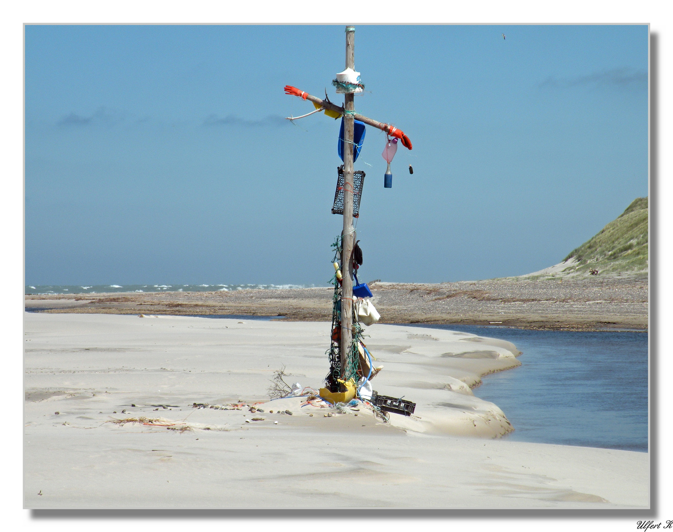 Dänemark : Kunst am Meer.Strand von Kærsgård