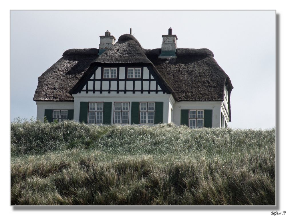 Dänemark ; Lökken , Haus am Meer .