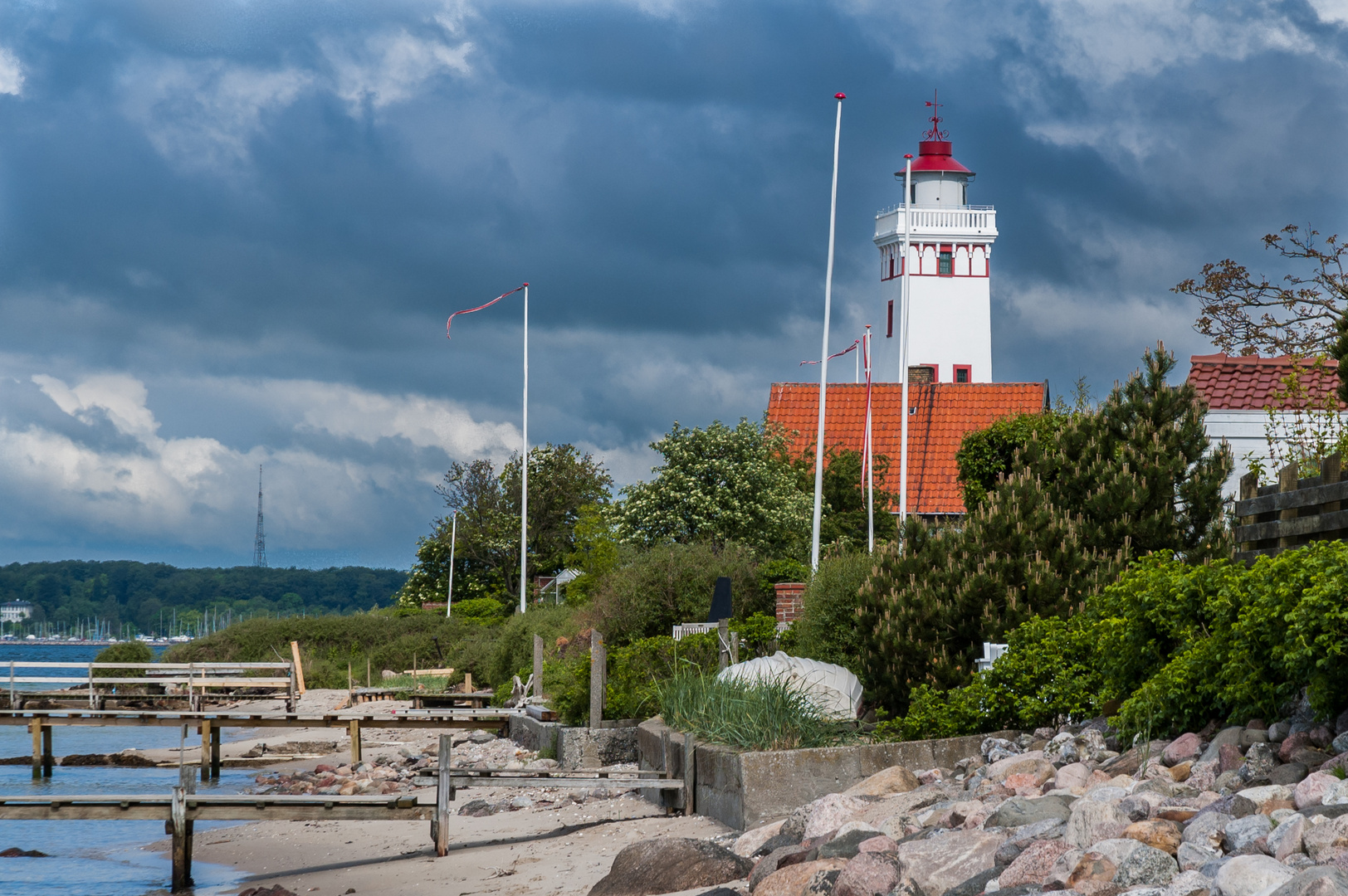 Dänemark, Strib, Leuchtturm