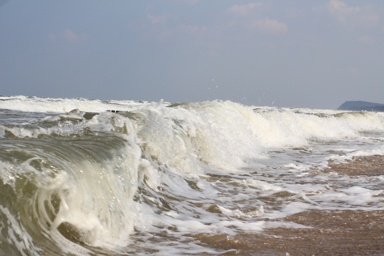 dafür habe ich eine halbe stunde im wasser gestanden