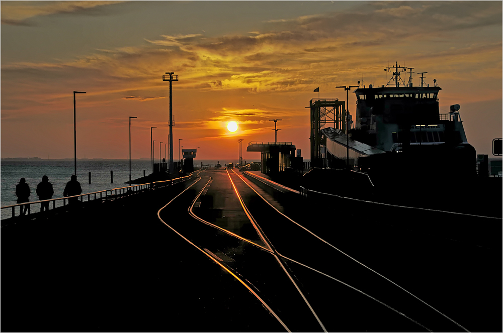 Dagebüll Mole Sonnenuntergang