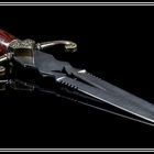 Dagger on black background