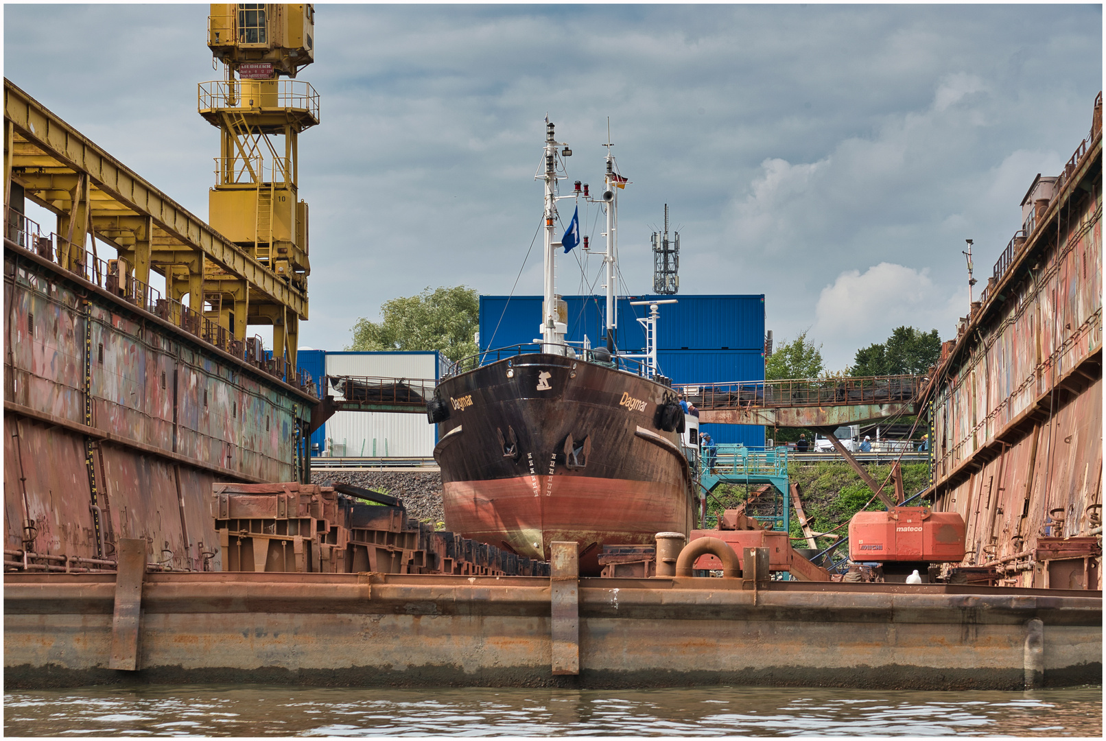 Dagmar im Dock