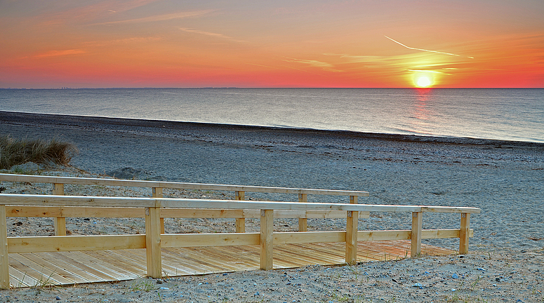 Dahme an einem Morgen im Mai