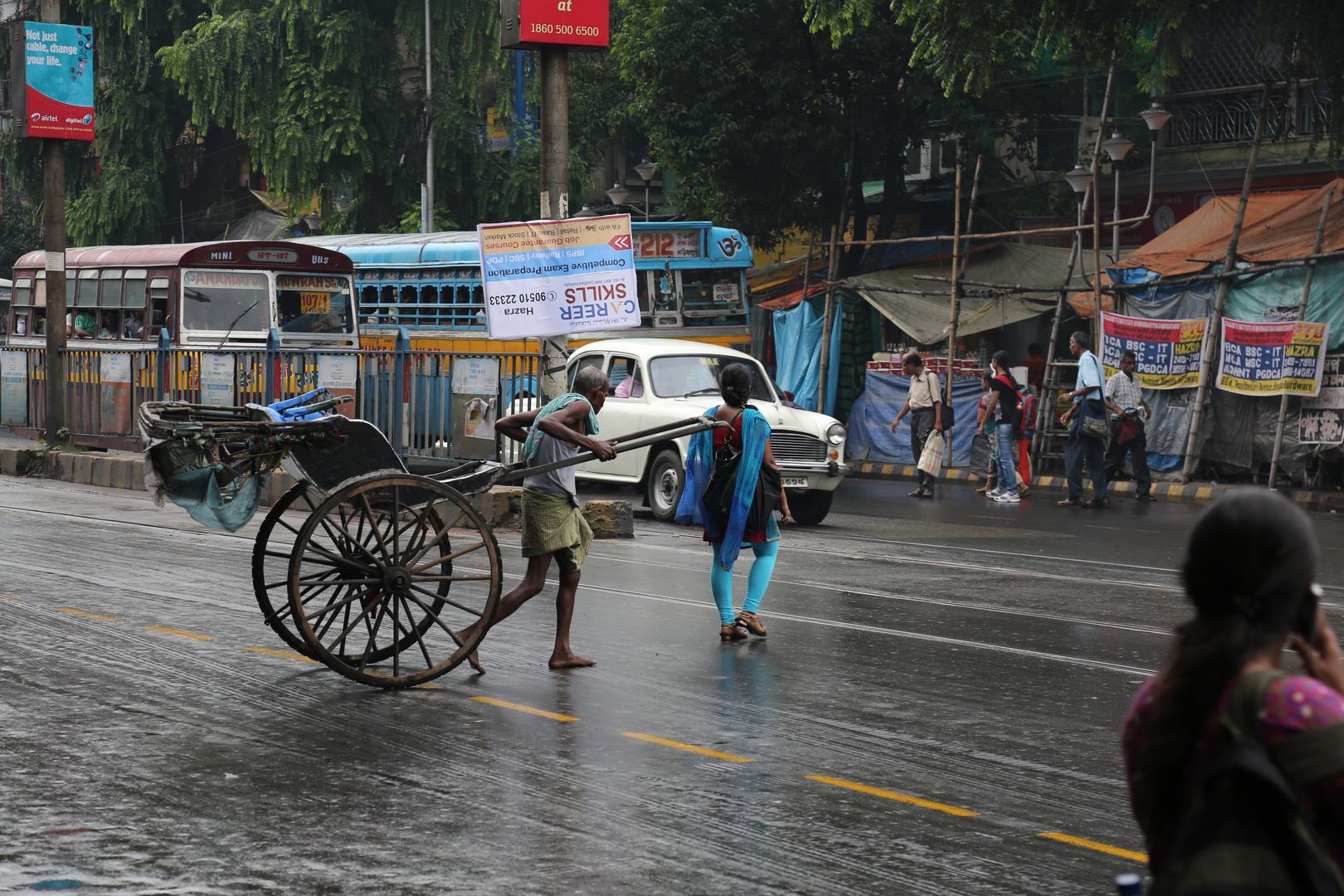 Daily life on the streets of Calcutta