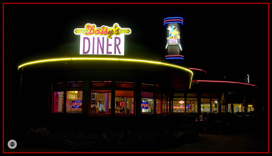 Daisy's Diner Foto & Bild | architektur, architektur bei nacht, motive