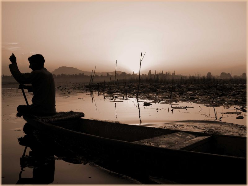 Dal Lake in Srinagar Kashmir