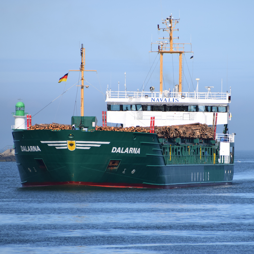 "Dalarna" Einfahrt Rostock Hafen