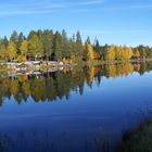 Dalarna im Herbst, Spiegelung