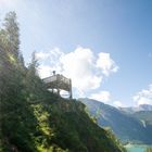 Dalfazer Wasserfall Gischt im Sonnenlicht