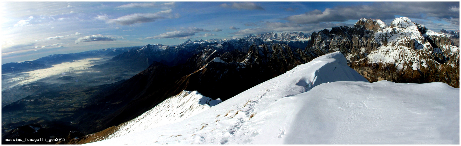 Dalla cima del Monte Serva