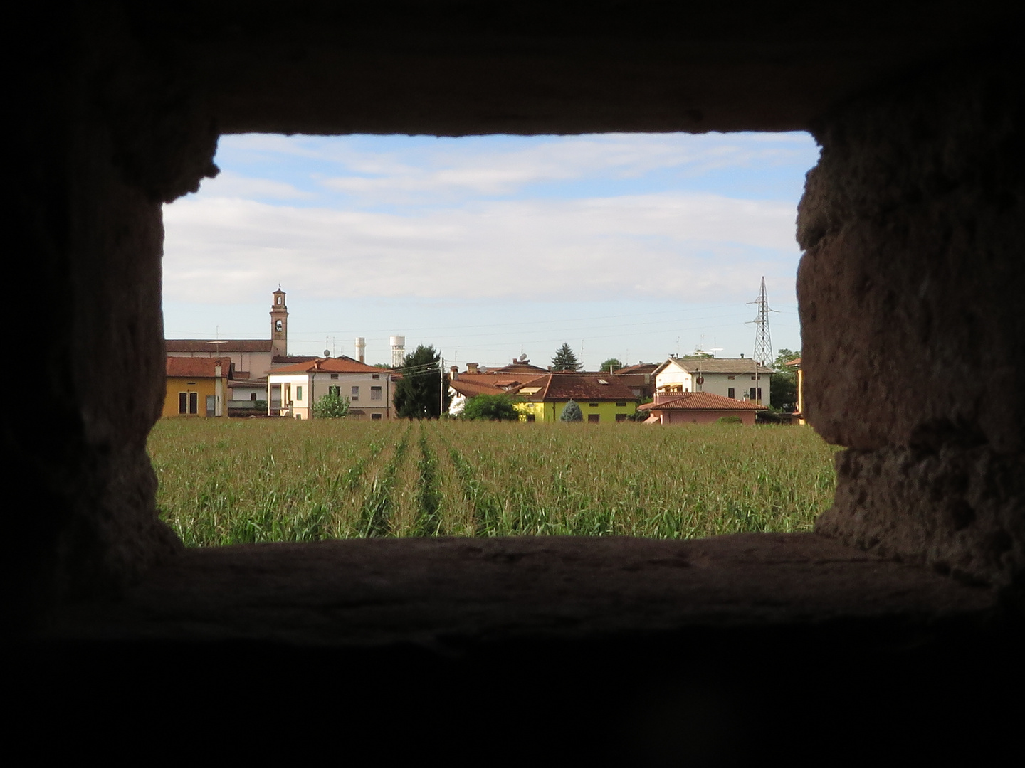 dalla finestra del bagno