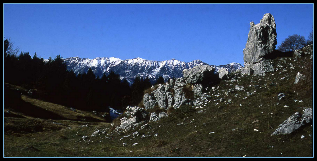 Dalla Lessinia sguardo sul Monte Baldo..