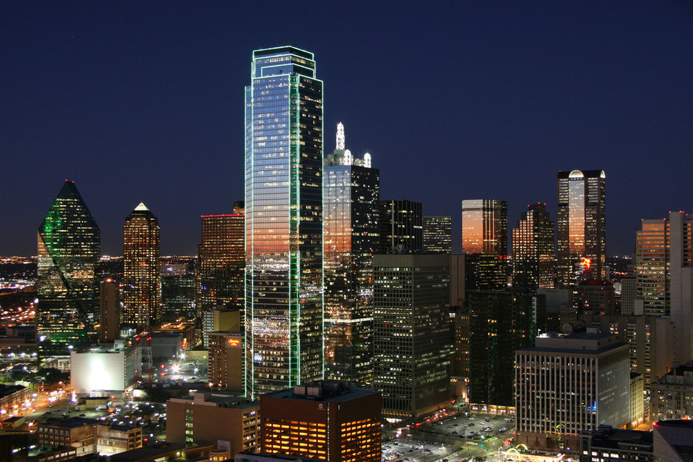 Dallas Skyline Sunset