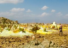 Dallol - Landschaft der Schwefeltürme