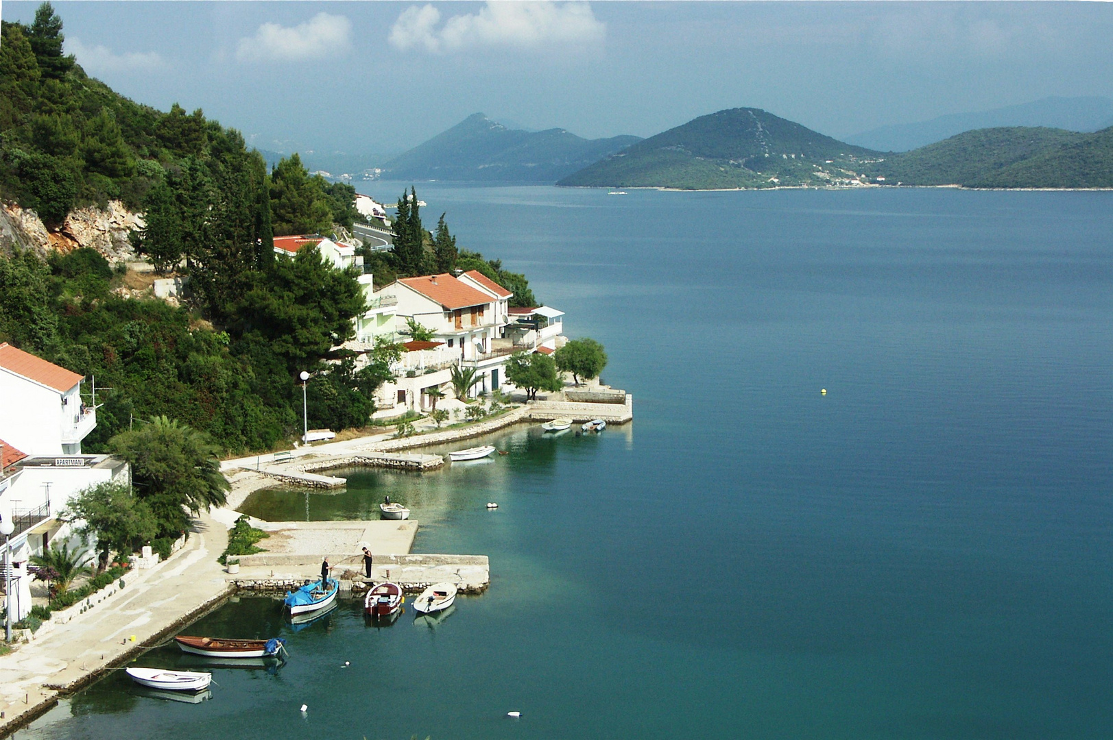 Dalmatien: im Hintergrund die Halbinsel Peljesac