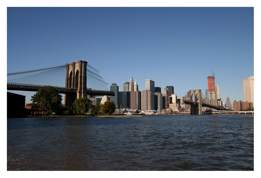 Damaged Brooklyn Bridge