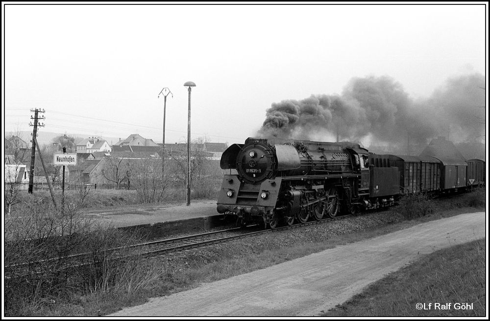 Damals 01 1531 am 3. Mai 1984 einfahrend Hp. Neunhofen