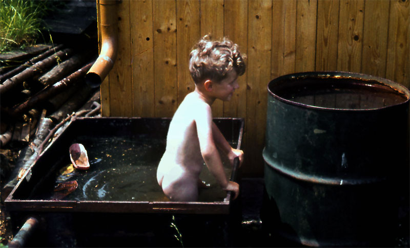 Damals 1962, als wir noch keine Badewanne hatten.....