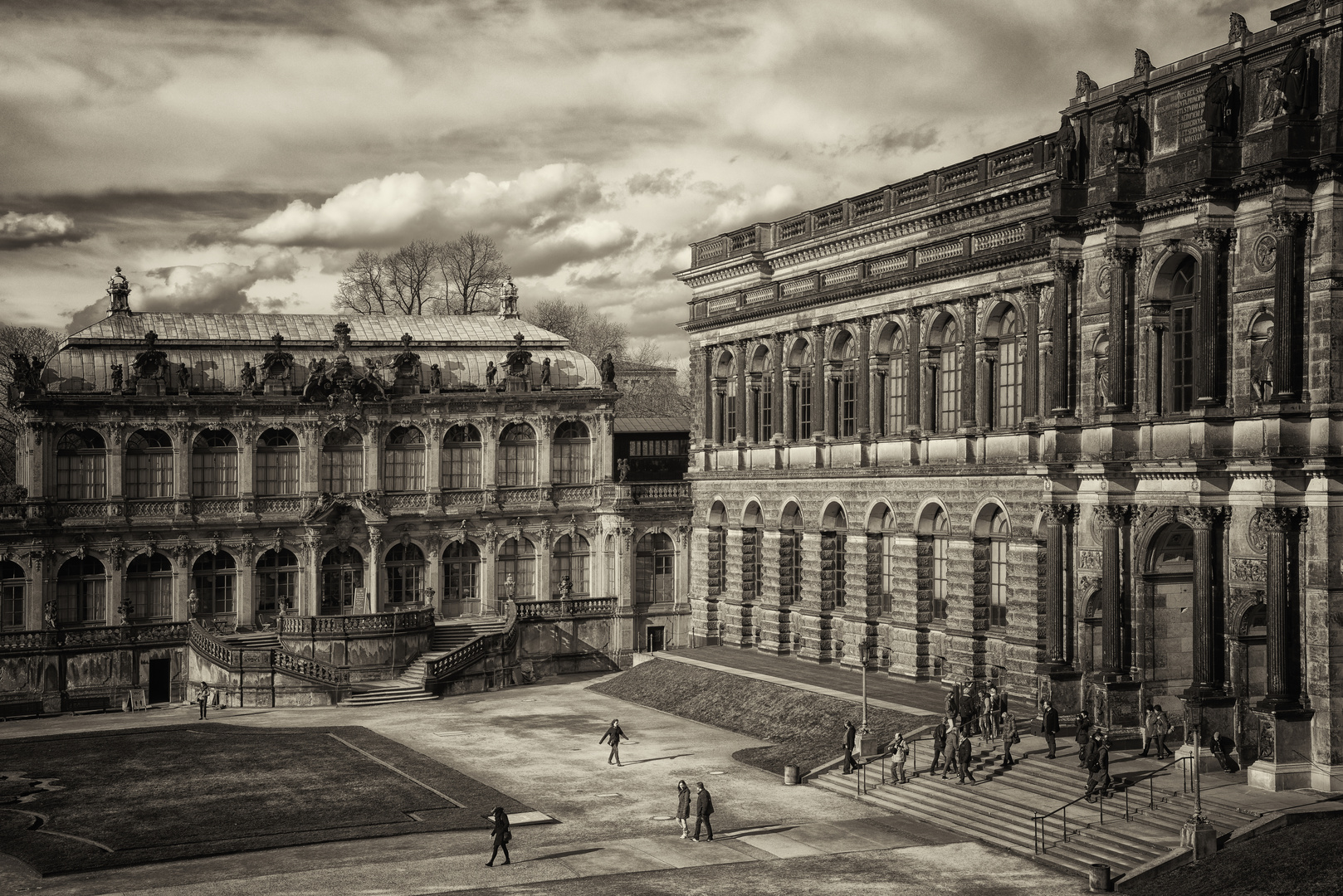 Damals Dresden im Zwinger