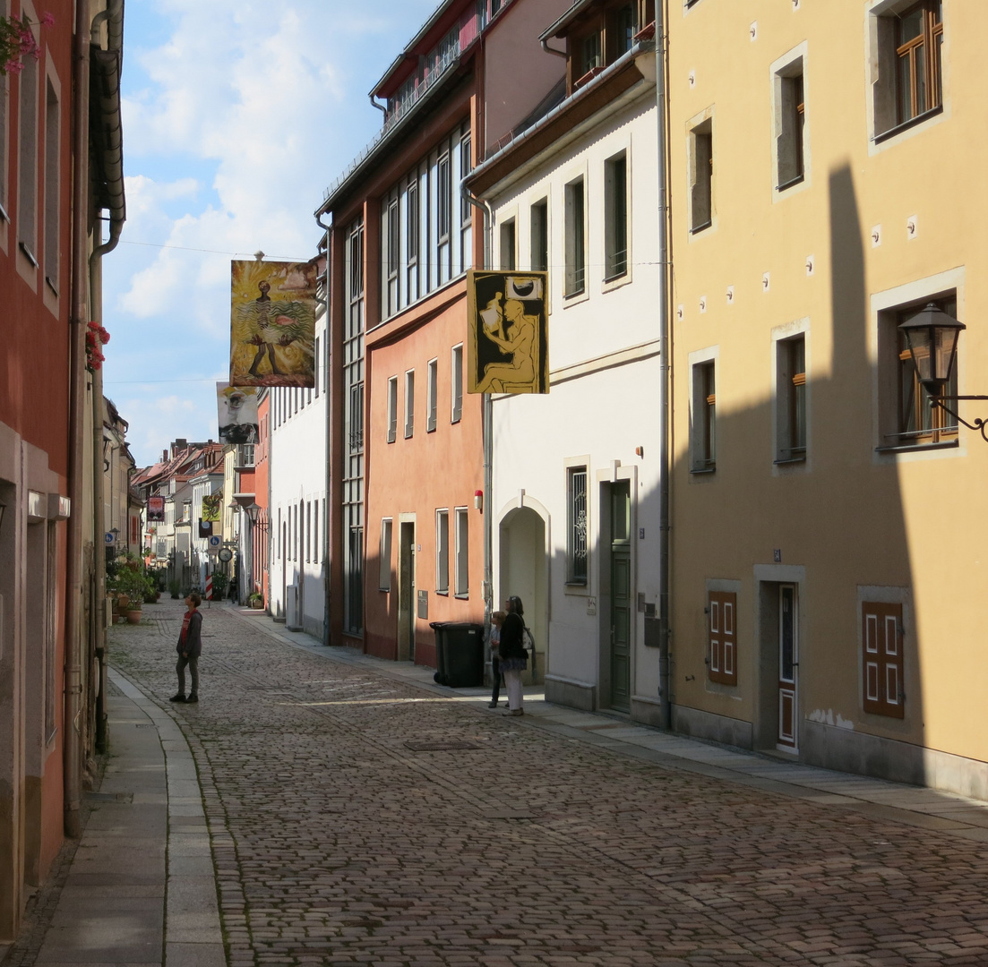 damals in Pirna - Straßenzug