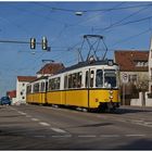 Damals in Zuffenhausen: GT 4 Nr. 631 + 430 auf der Linie 15