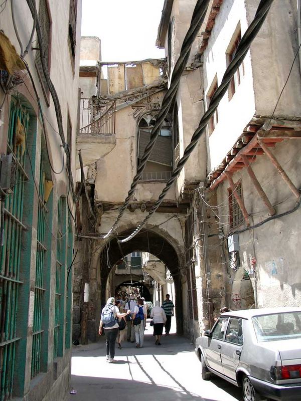 Damaskus Straße im Christenviertel