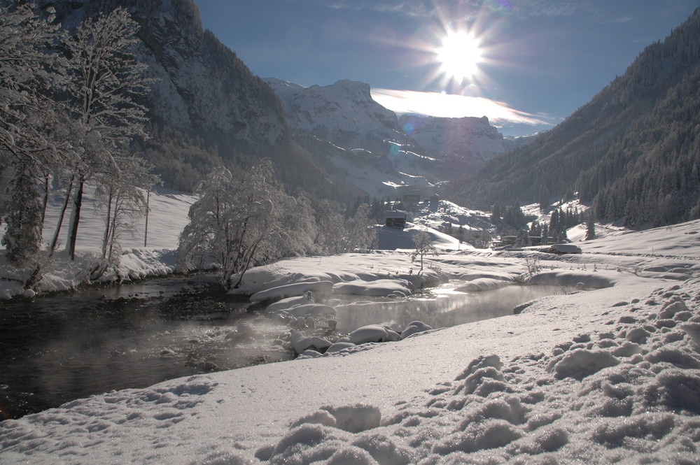 Damfbad nach der Skitour