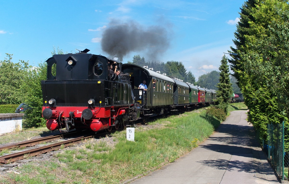 Dampf auf der ehemaligen Merzig - Büschfelder Eisenbahn