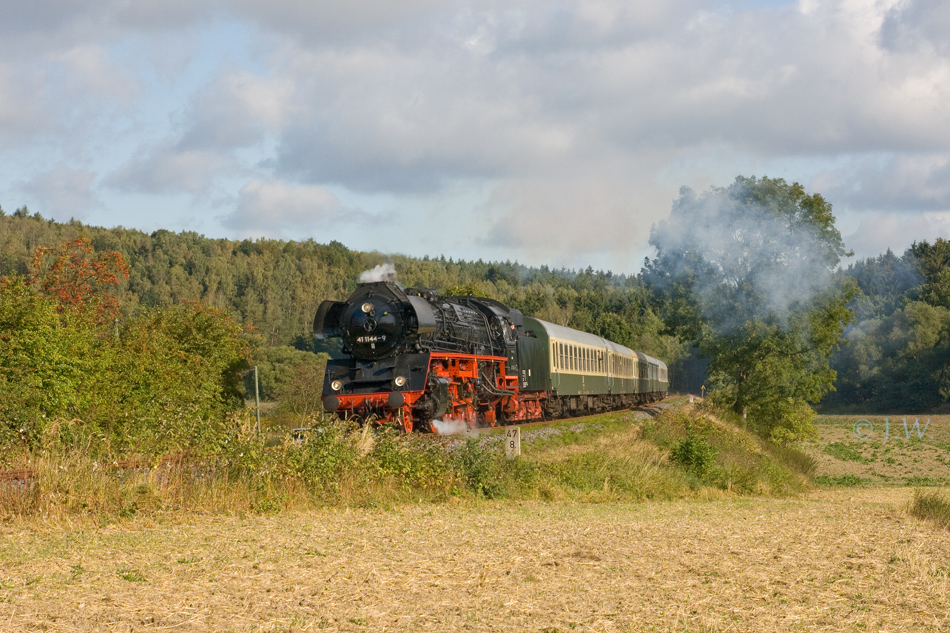 Dampf auf der Elstertalbahn