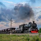 Dampf auf der Erzbahn bei Mitternachtsonne 2