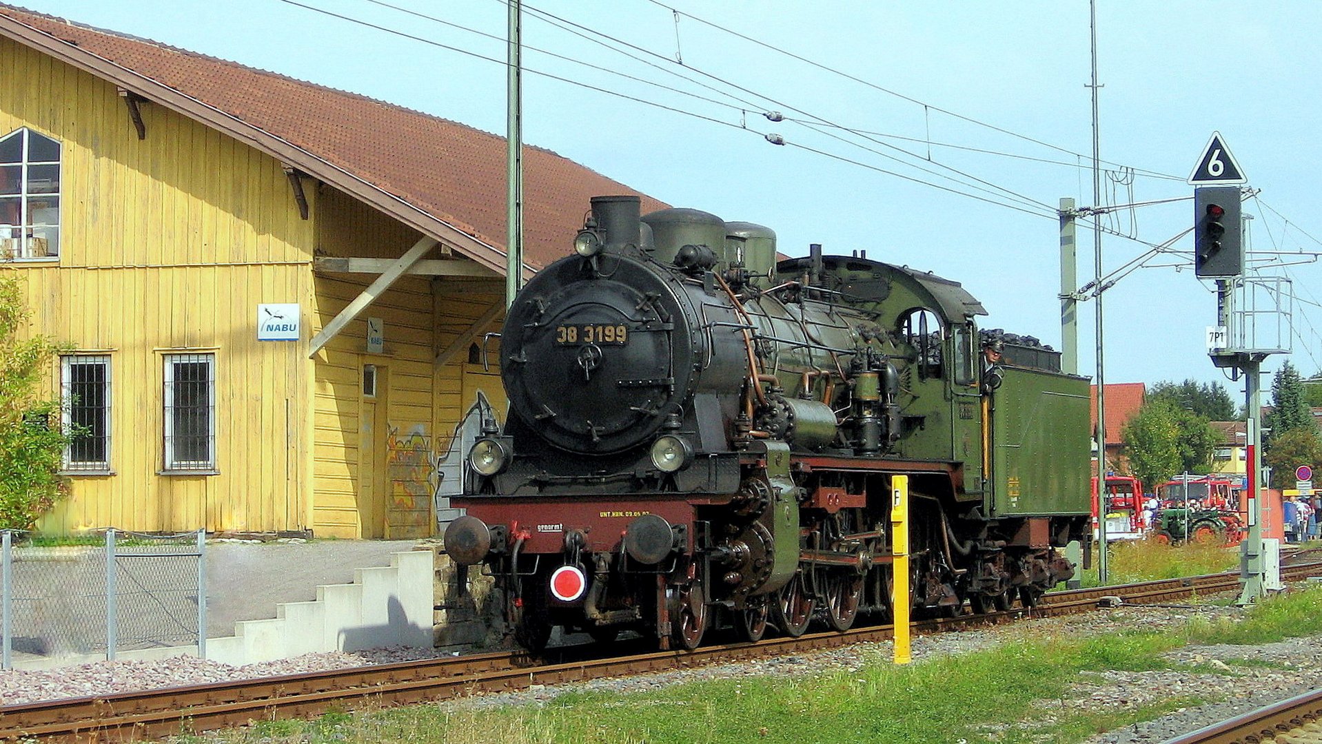 Dampf auf der Kraichgaubahn im Bf Schwaigern