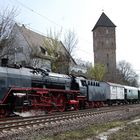 Dampf auf der Neckartalbahn in Neckarsulm 3.4.2016