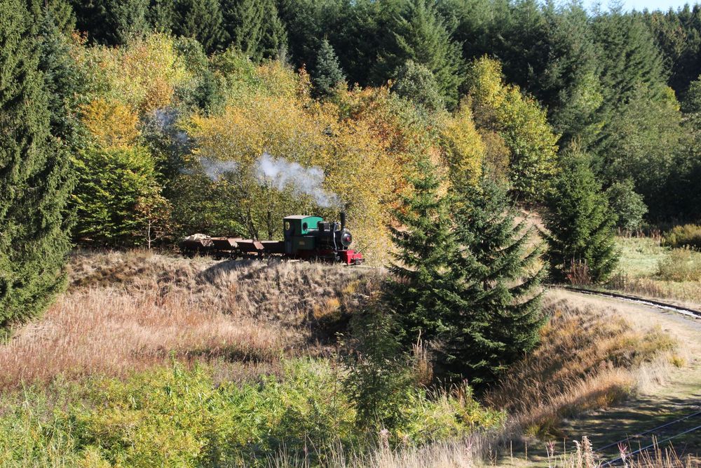 Dampf auf der Tagesförderbahn