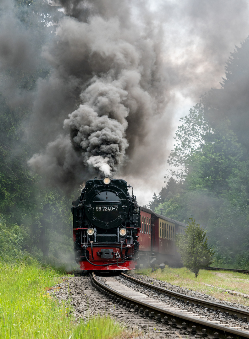 Dampf- Eisenbahn