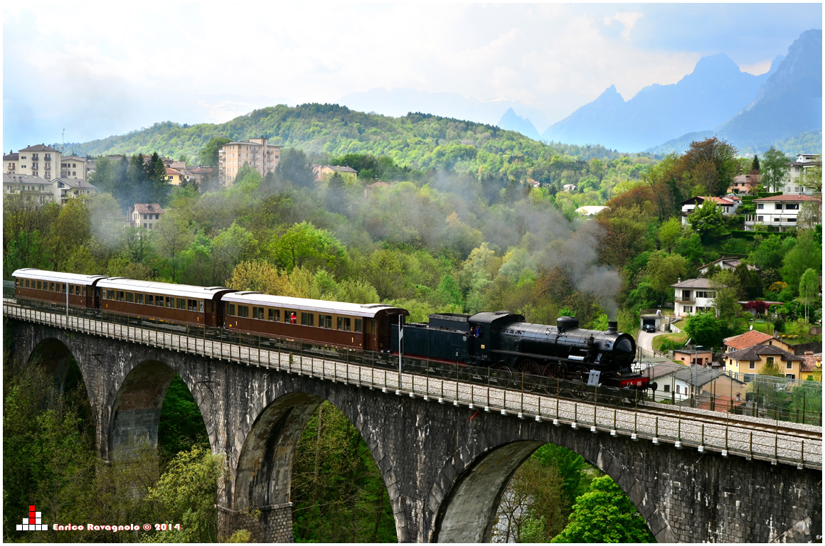 Dampf in Oberitalien 2014 - Auf der Ardo-Viadukt