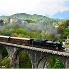 Dampf in Oberitalien 2014 - Auf der Ardo-Viadukt