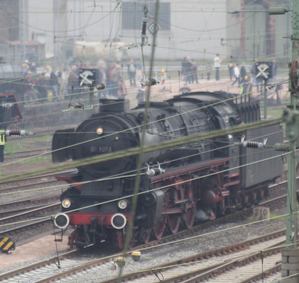 Dampf Lokomotive in Bebra 