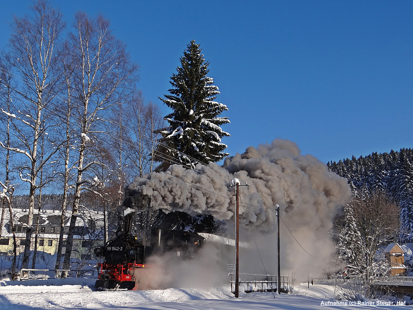 Dampf - Schnee und Sonne