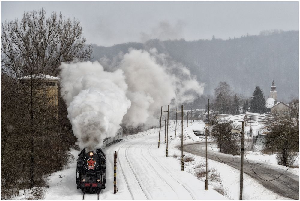 Dampf, Schnee und Wind IV