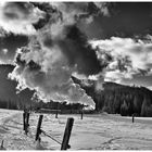 Dampf, Schnee und Wind XLI  -  und Wolken