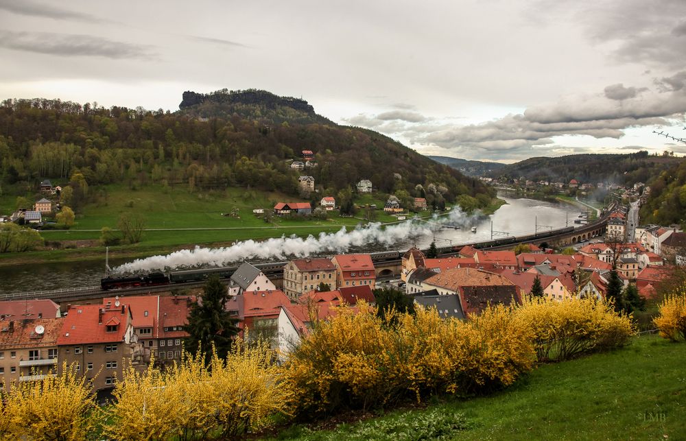 Dampf-Schnellzug in Königstein